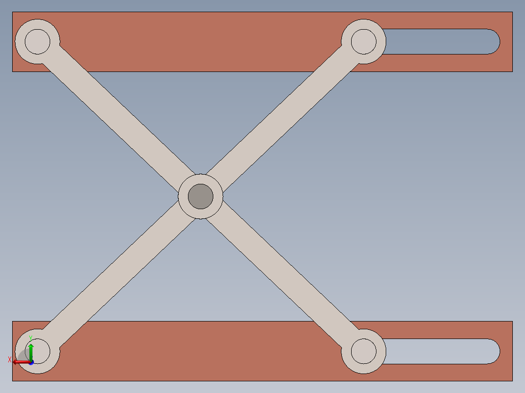 升降平台后视图