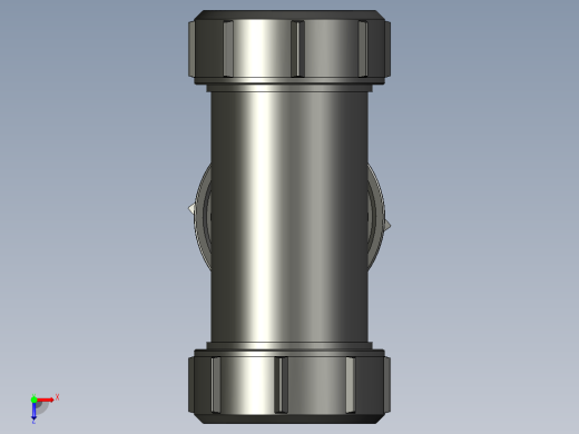 B3004538-40mm 等径滑移三通带通用连接俯视缩略图