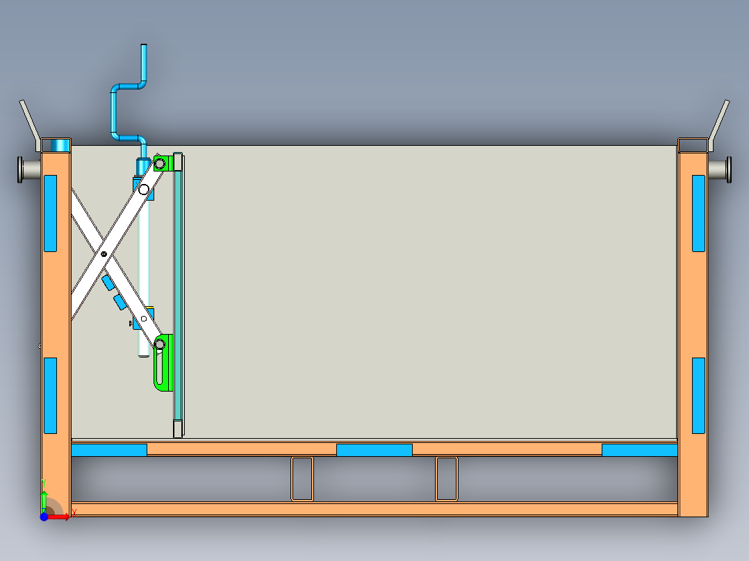手动压缩装置前视图