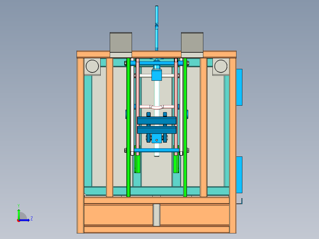 手动压缩装置左视图