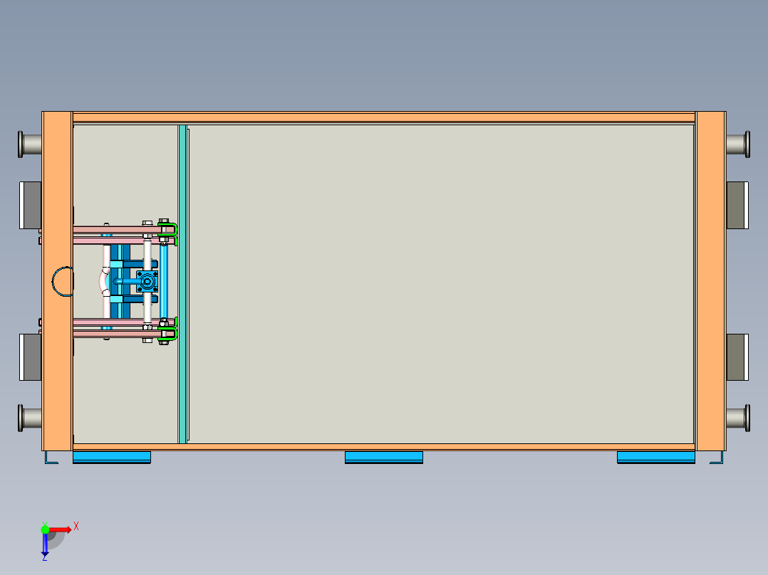 手动压缩装置俯视图