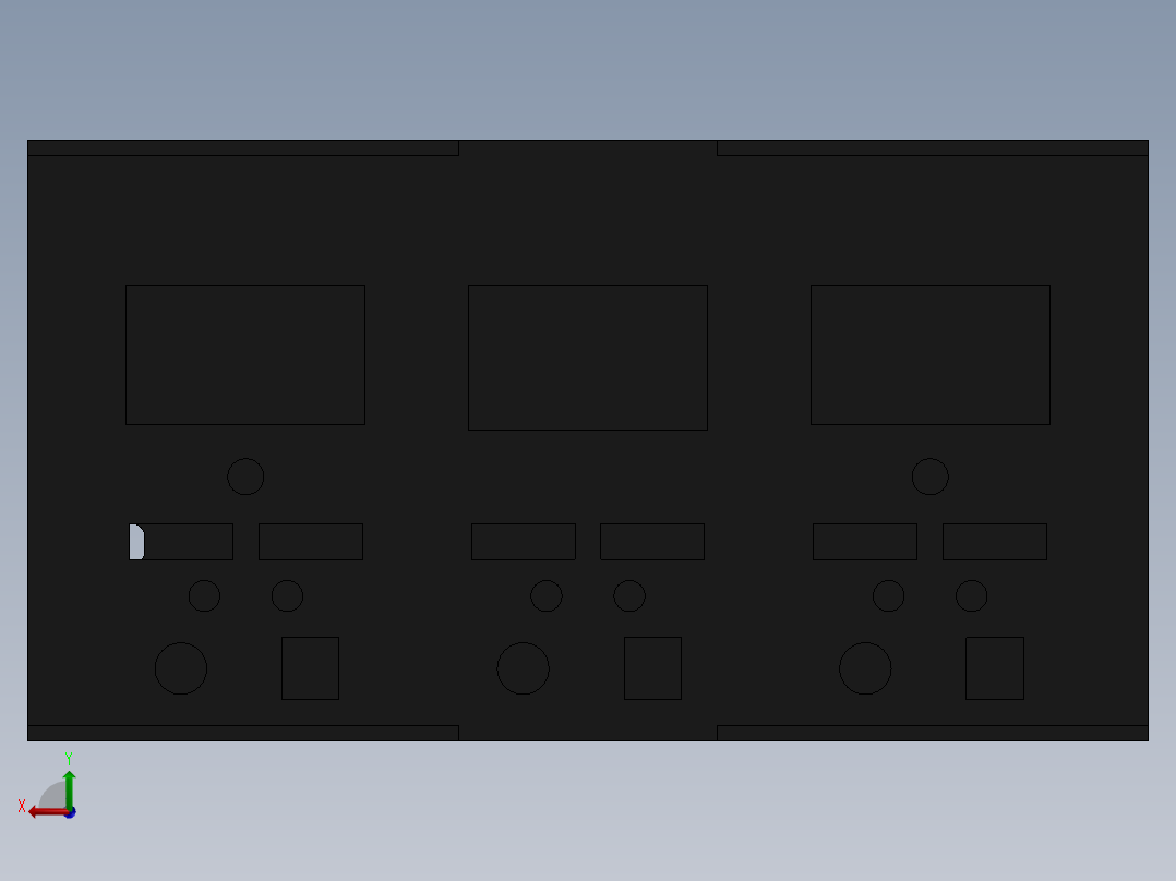 电源直流罩后视图