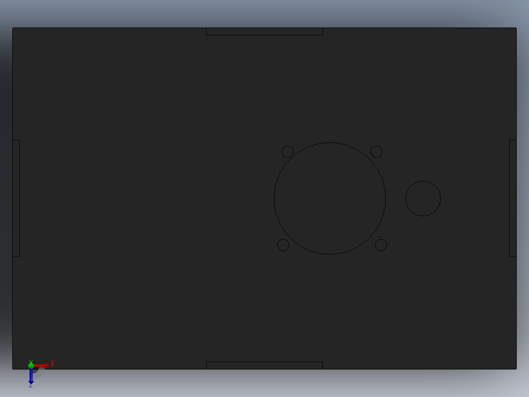 电源直流罩俯视图