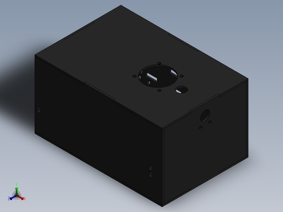 电源直流罩正等轴测图