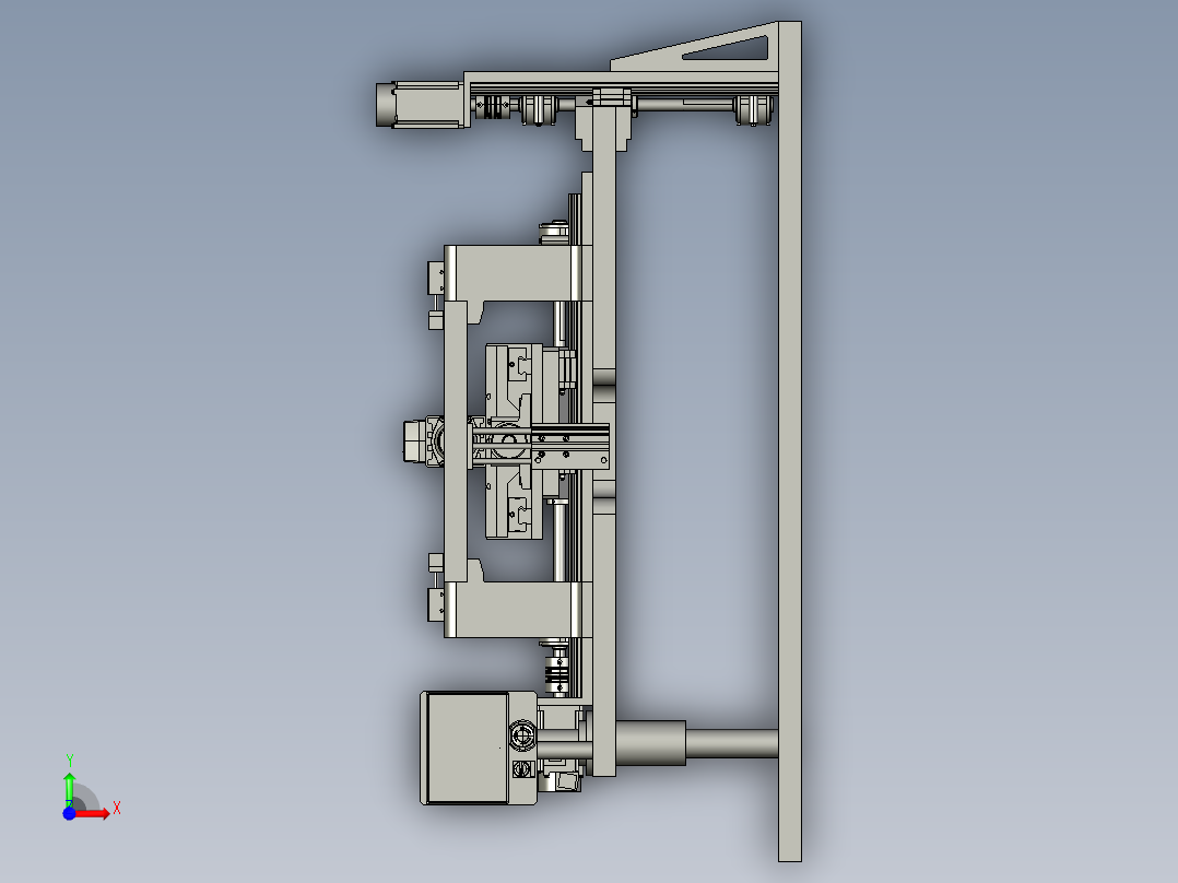 木工榫卯切割机床及PLC控制系统的设计【含三维图】前视图