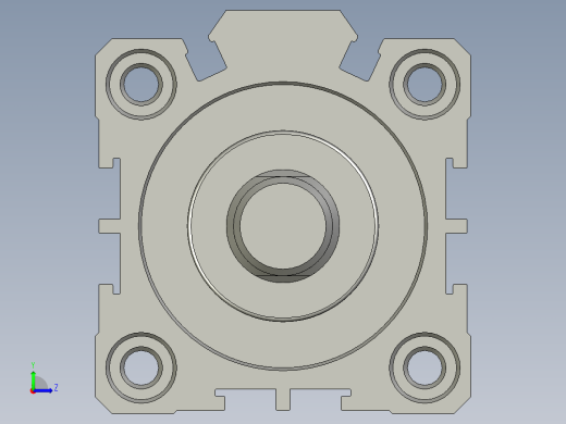 超薄气缸ACQ40x40SB亚德客02241322122-借用件左视缩略图