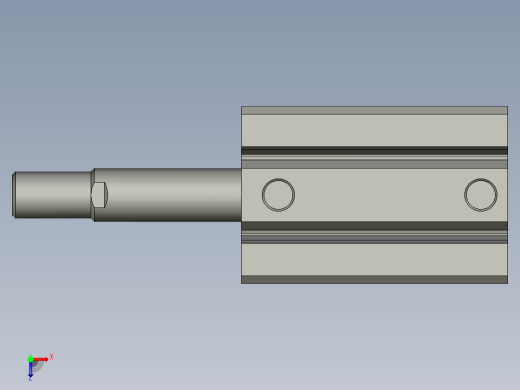 超薄气缸ACQ40x40SB亚德客02241322122-借用件俯视缩略图