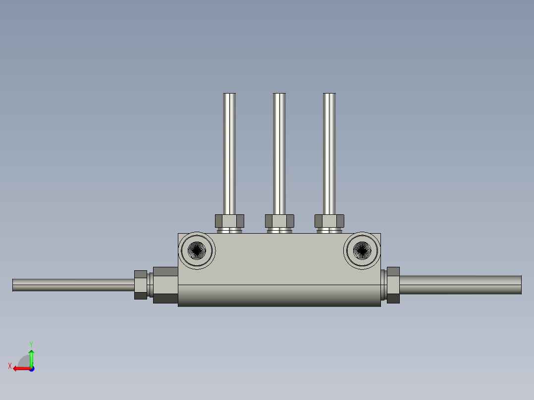 sakcB170103-2-1-U70五通带接头组件后视图