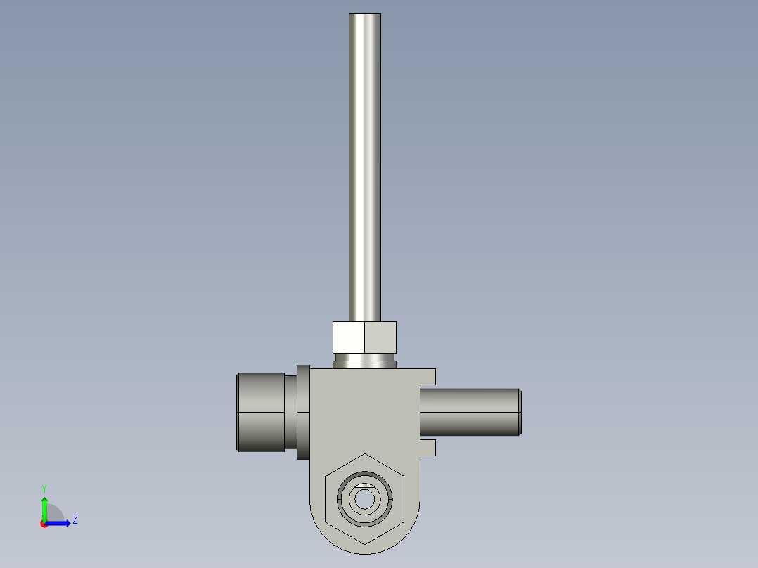 sakcB170103-2-1-U70五通带接头组件左视图