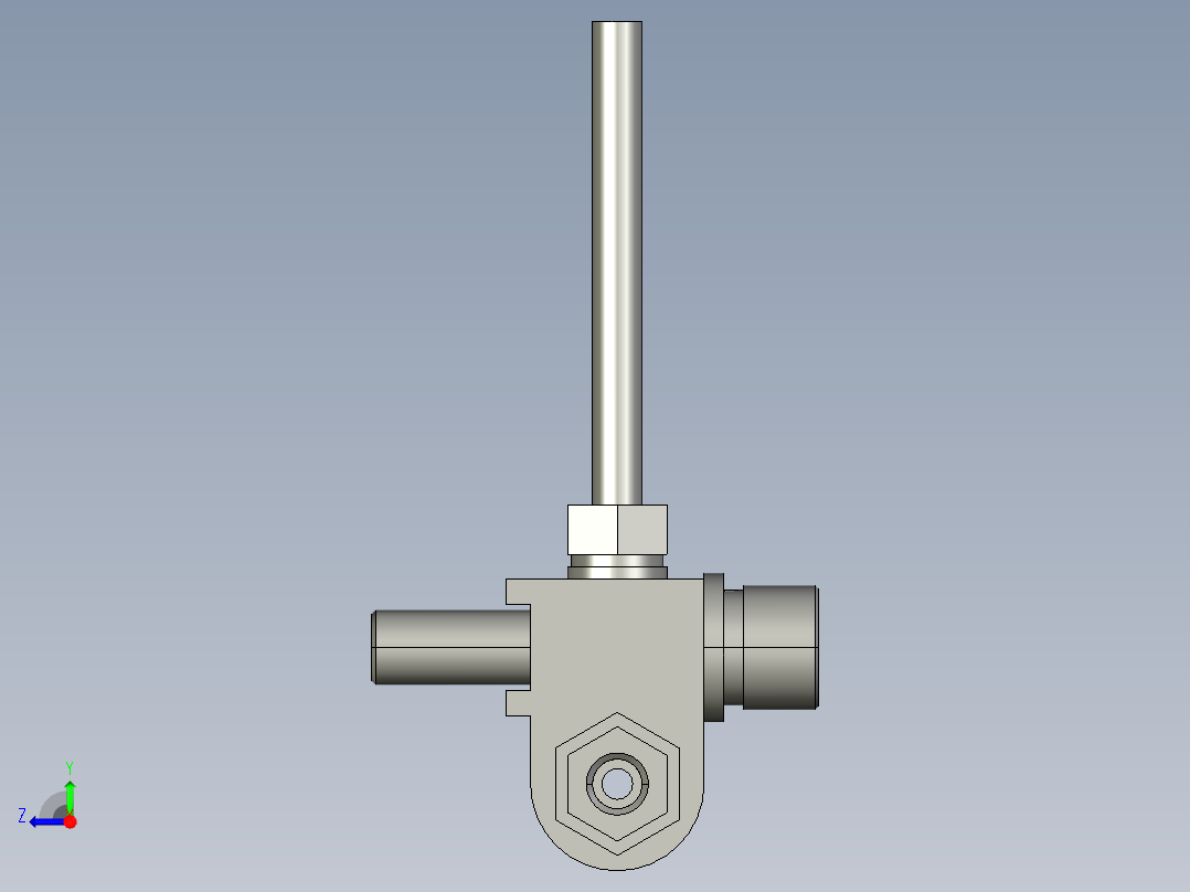sakcB170103-2-1-U70五通带接头组件右视图