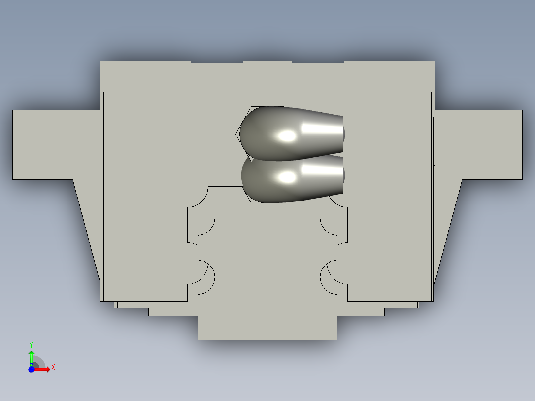 龙门架-HGH25CA2R460ZAPII-HIWIN-1-35--龙门-311-2023312-715前视图