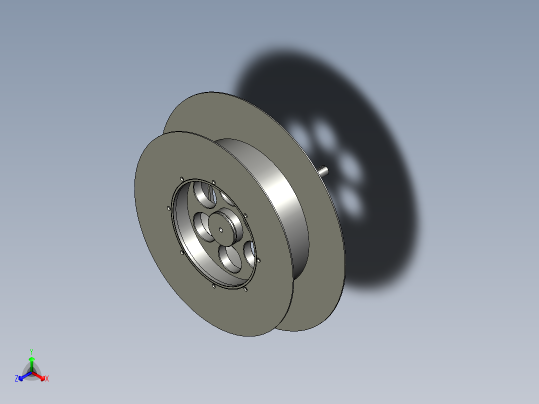 -送料滚轮主视图