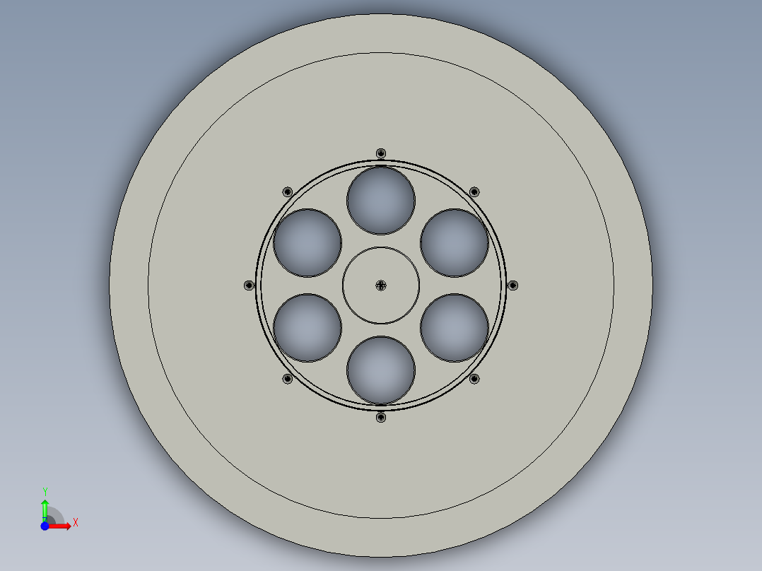 -送料滚轮前视图