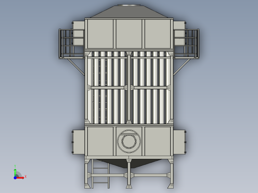 净化器化工收尘湿电除尘设备前视缩略图