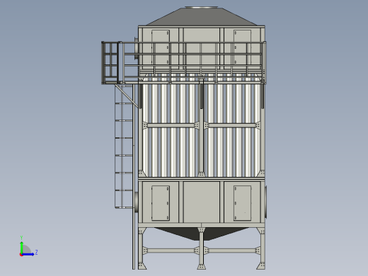 净化器化工收尘湿电除尘设备左视缩略图