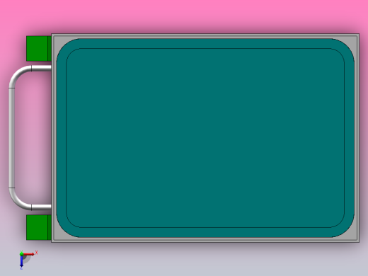 物料小推车俯视缩略图