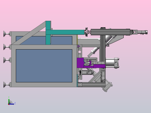 A11 角铁自动上料冲孔机左视缩略图