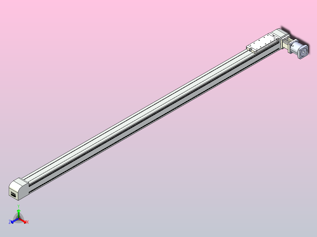 带式直线轴半闭式TPA-ONB-100-232-L2450-DL-J90-N3主视图