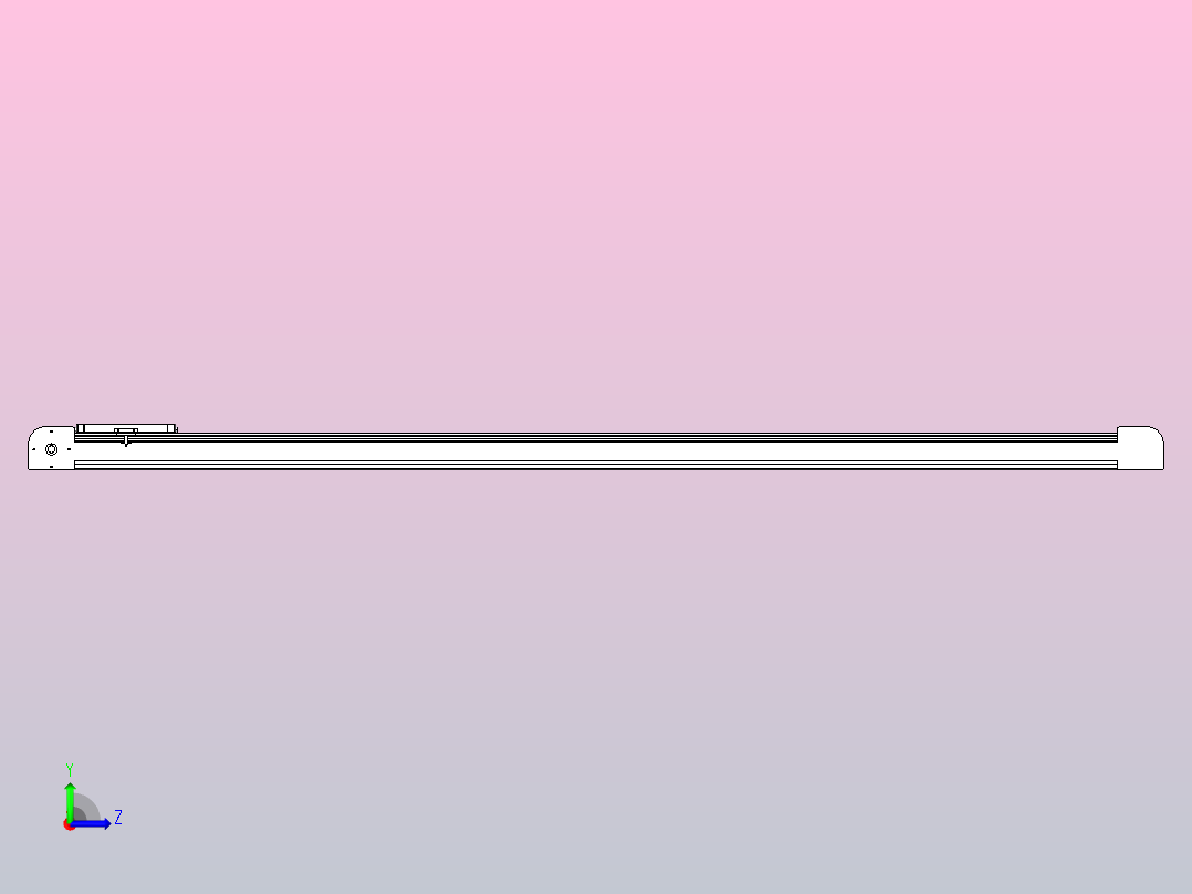 带式直线轴半闭式TPA-ONB-100-232-L2450-DL-J90-N3左视图