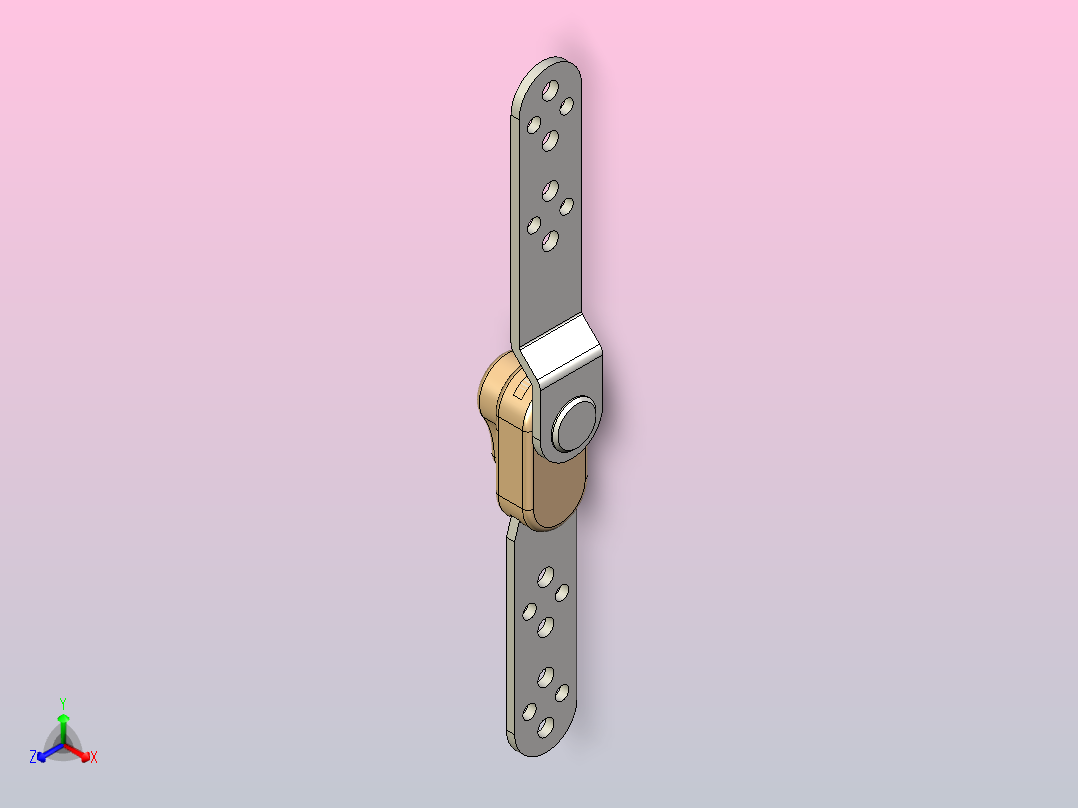 90 度棘轮铰链主视图