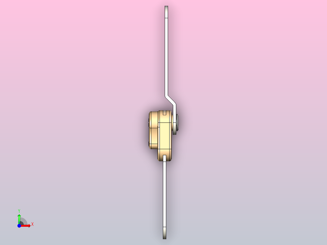 90 度棘轮铰链前视图