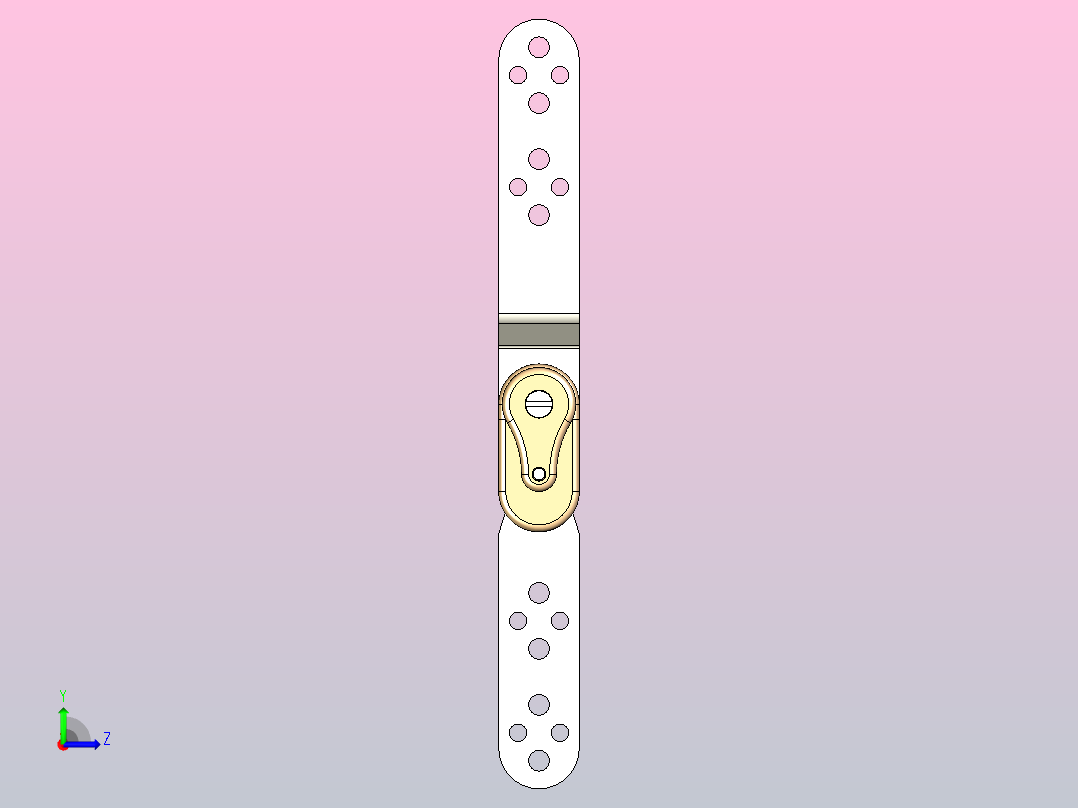 90 度棘轮铰链左视图