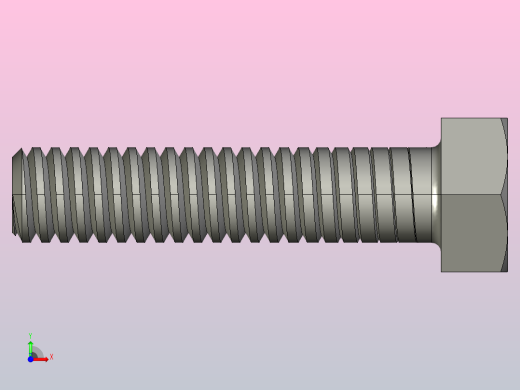 M10x45MM毫米六角螺栓前视缩略图
