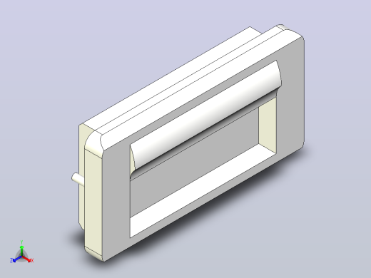 嵌入式HQHT弹性树脂拉手[HQHT100-I]正等轴测缩略图