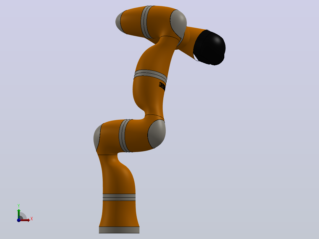 机器人kuka-lwr-4-arm-1 6 STP SW STL前视图
