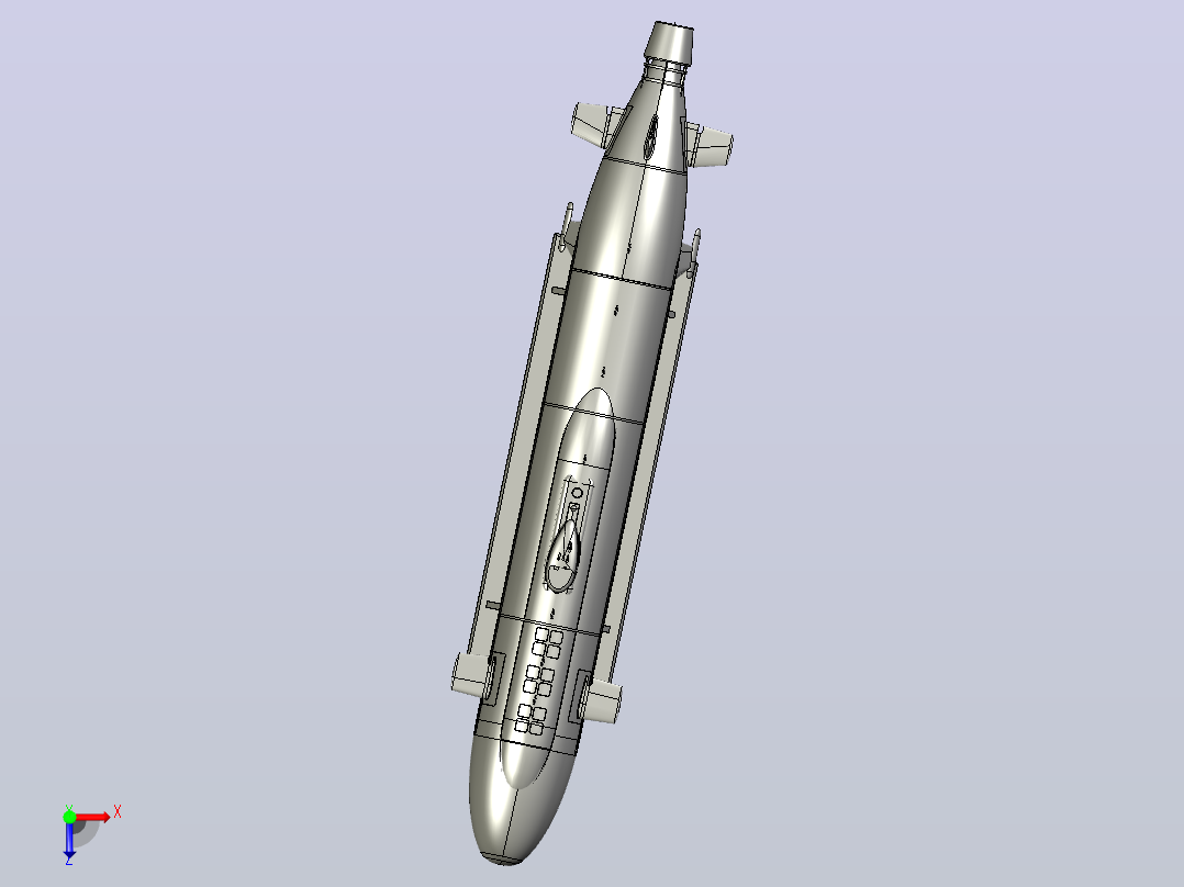 荷兰潜艇Zr . ms . O-29“zand hai”的模型俯视图
