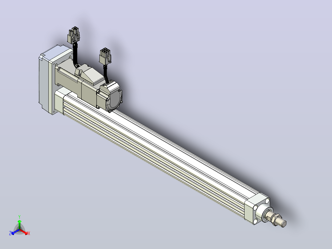 轻载电动缸TPA-ESR25-1002C-L350-MR-W-P10-C3主视图