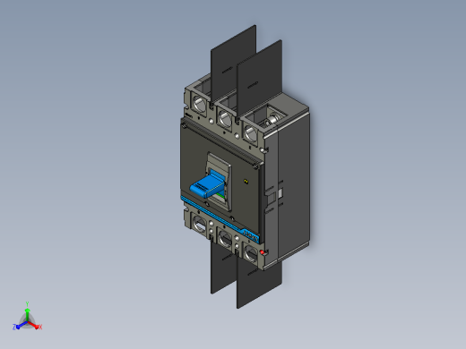 NXM-800 3P塑料外壳式断路器三维模型202209