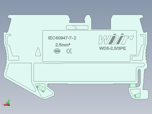 电器通用端子台ZIW81-2.5A后视缩略图