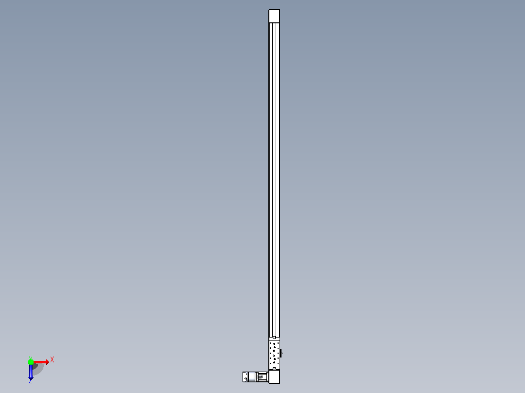 带式直线轴半闭式TPA-ONB-60-140-L1850-DL-J60-N3俯视图