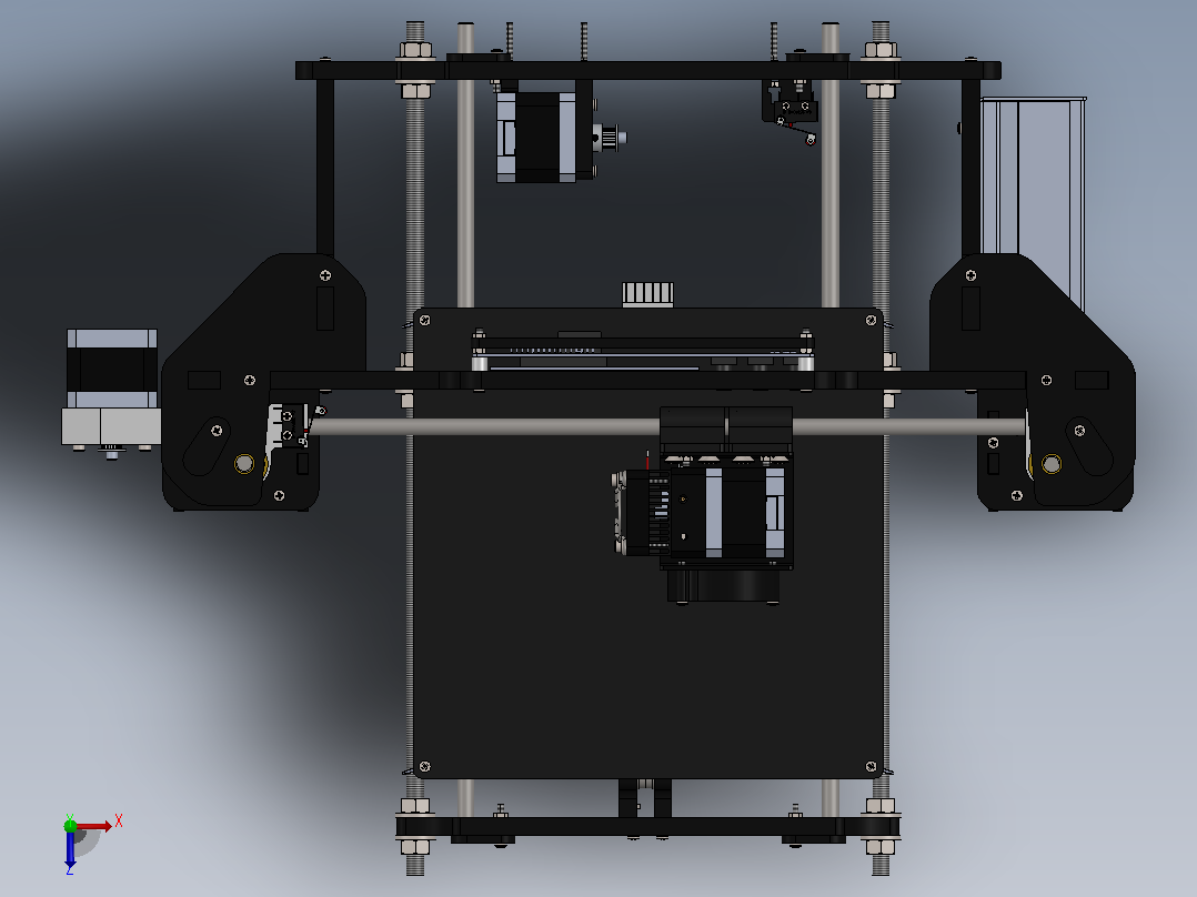 3D打印机ANET A8俯视图