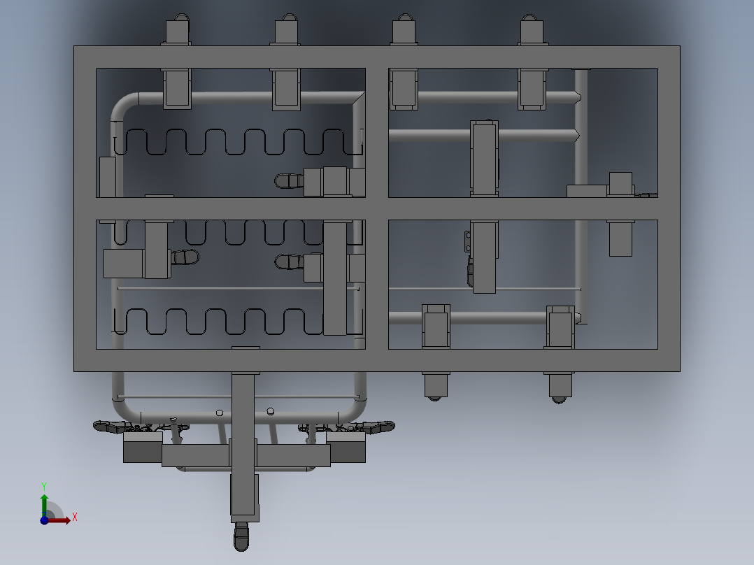 座椅焊接工装前视图
