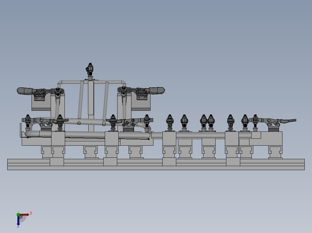 座椅焊接工装俯视图