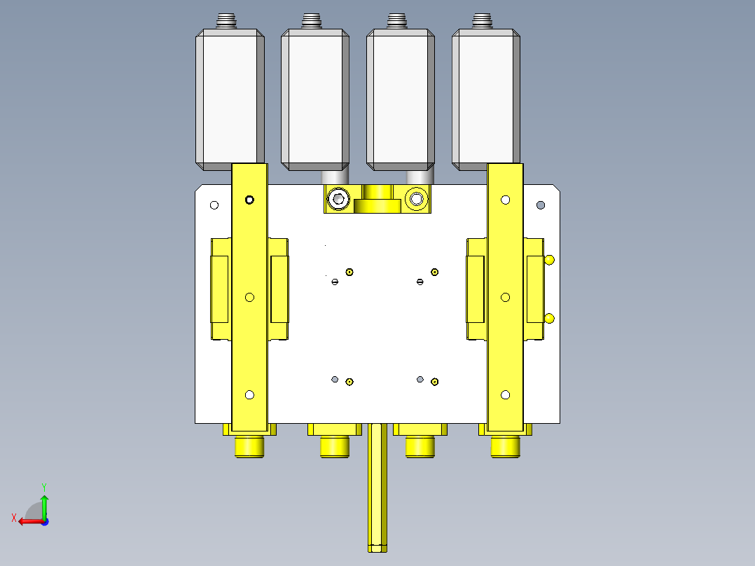 产品高度测定后视图
