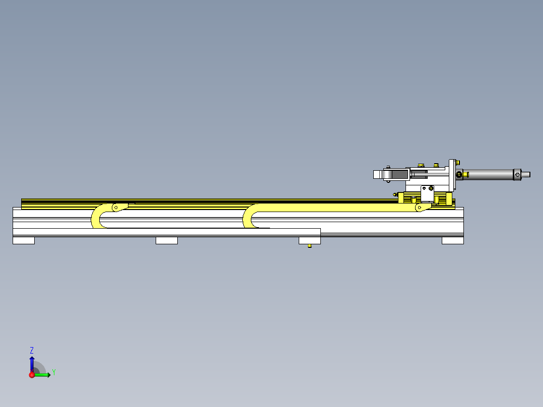 间距进给机构右视图