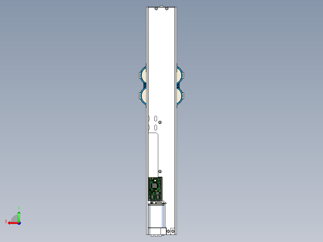 4-axis-robotic-arm-v2 SW STP后视图