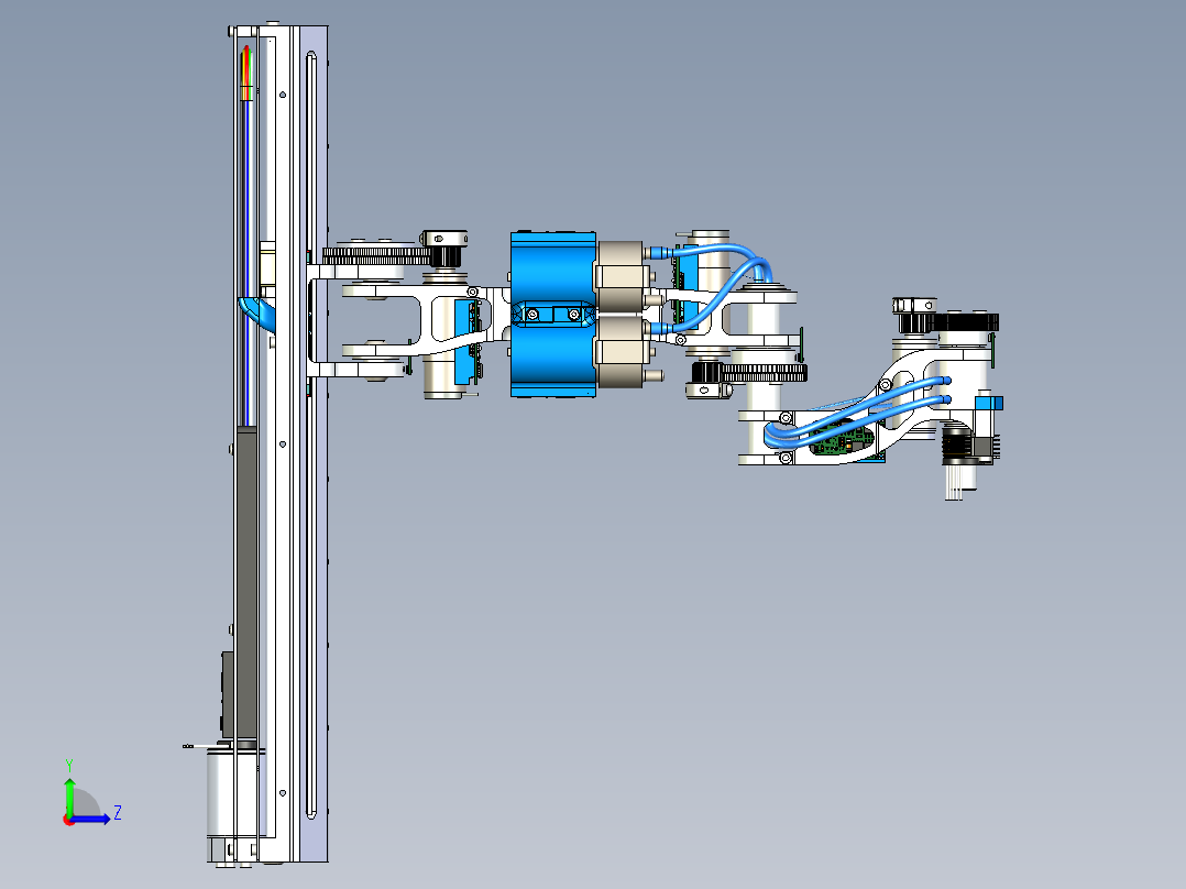 4-axis-robotic-arm-v2 SW STP左视图