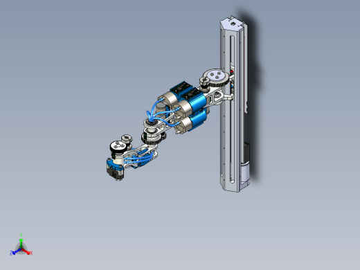 4-axis-robotic-arm-v2 SW STP正等轴测缩略图