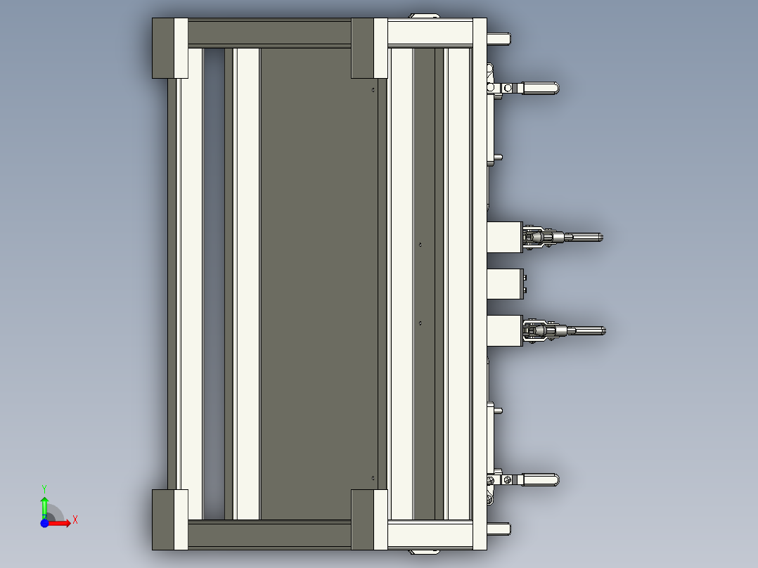 检具工作台前视图