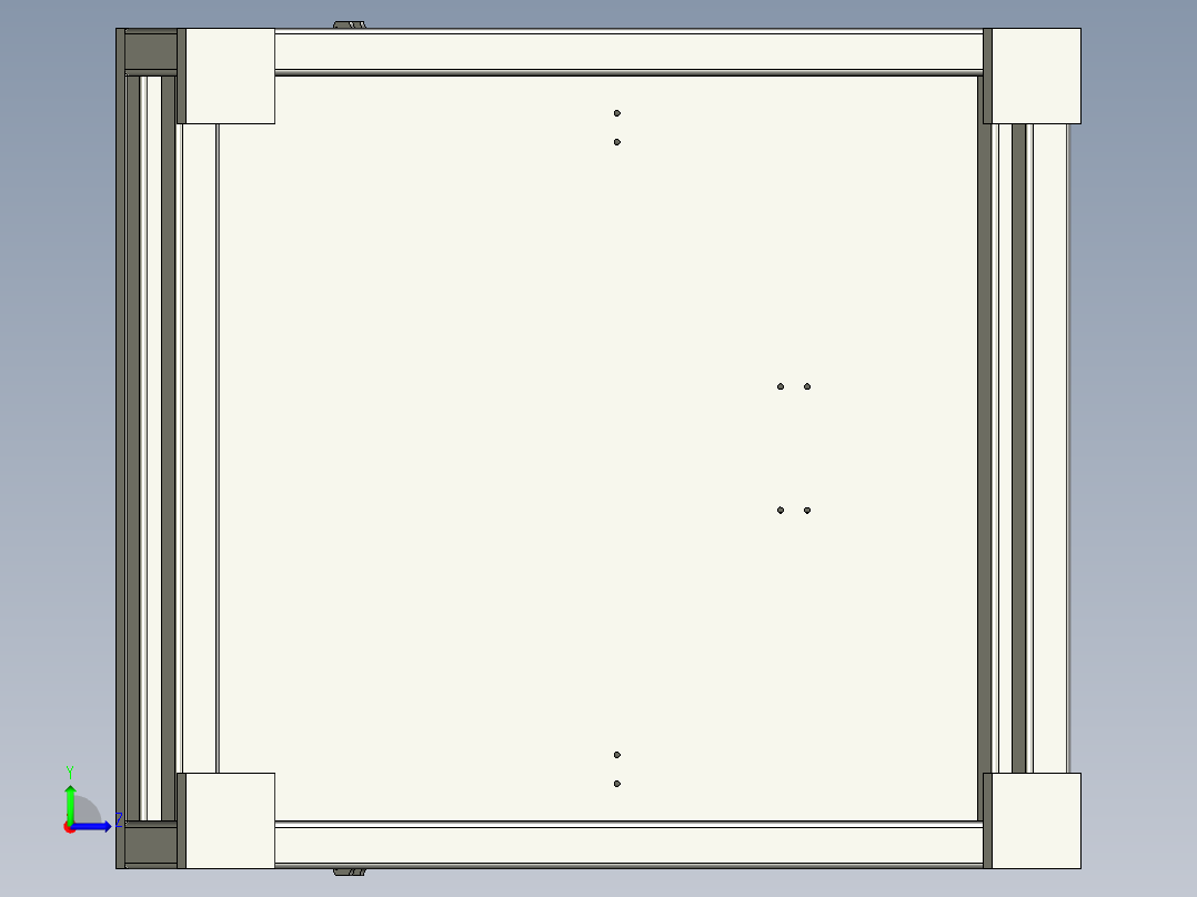 检具工作台左视图