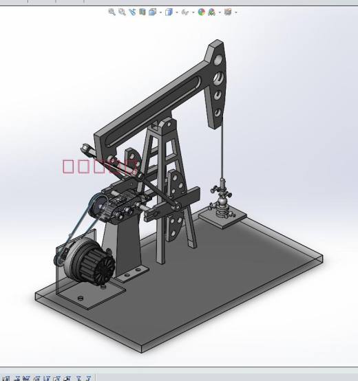 抽油机模型 solidwroks软件素材3D图纸自动化设备三维模型非实物缩略图