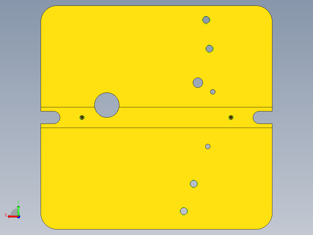 拔叉夹具装配后视图