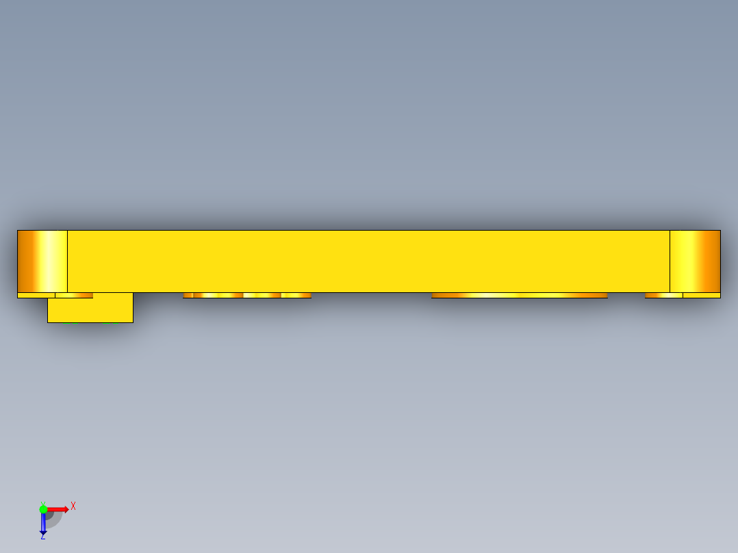 拔叉夹具装配俯视图