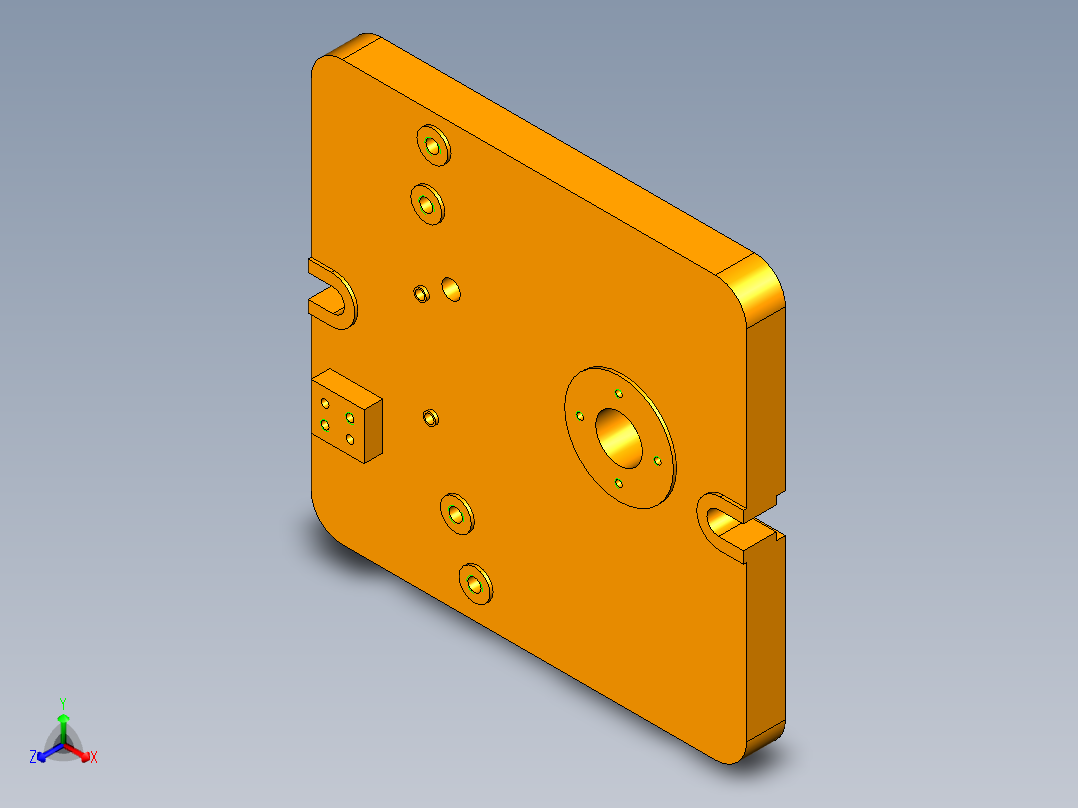 拔叉夹具装配正等轴测图