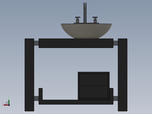 solidworks 浴室洗浴槽后视缩略图