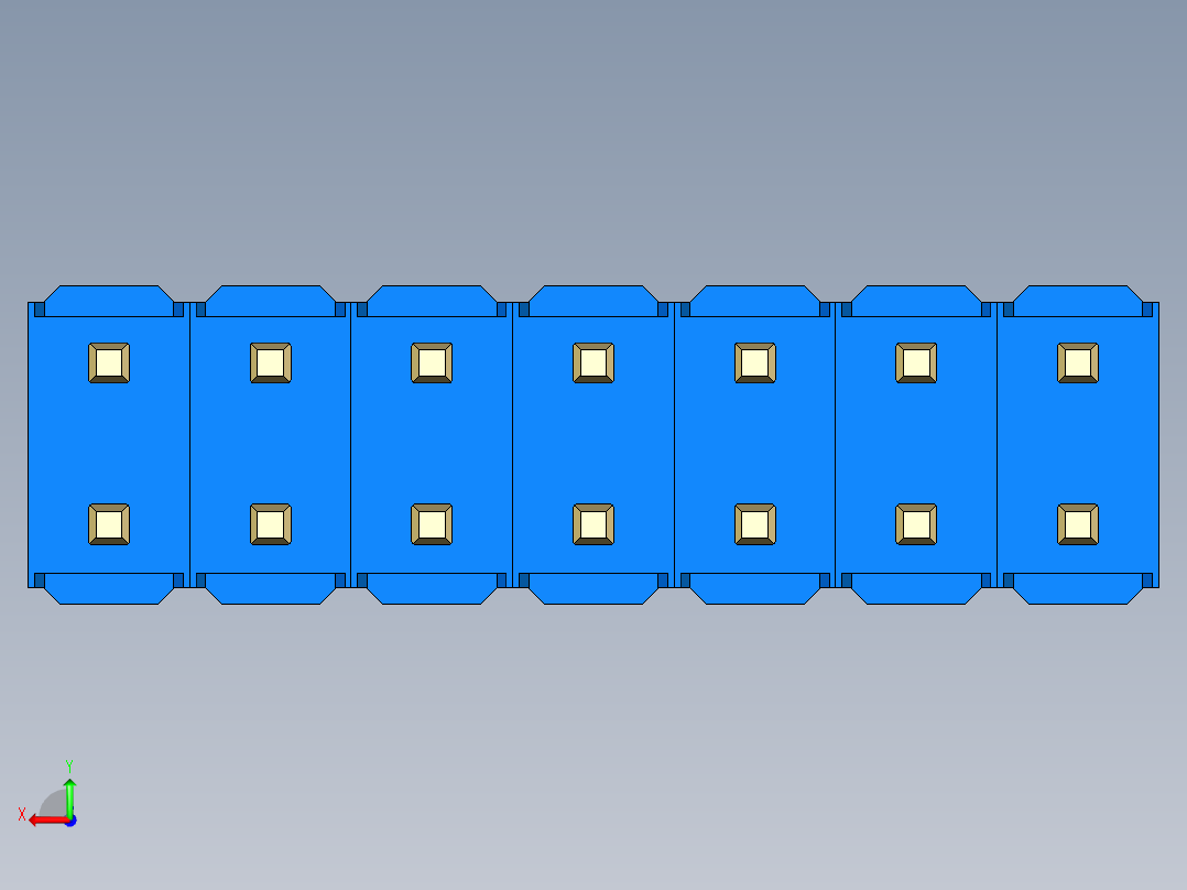 彩色公头100mil（2.54mm）系列-DS1021_blue_2x07p_100mil_Type19_rev1.0后视图